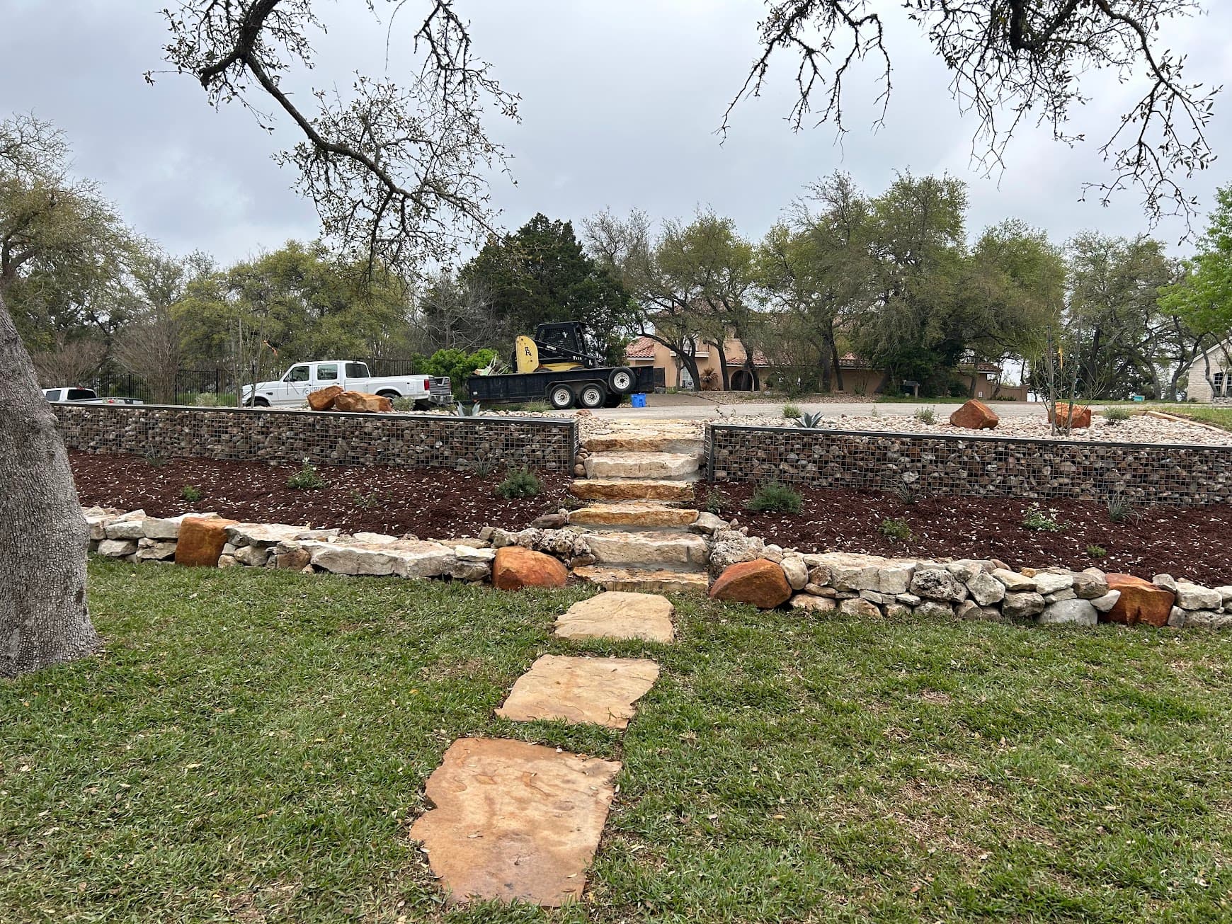 Custom retaining wall Austin TX