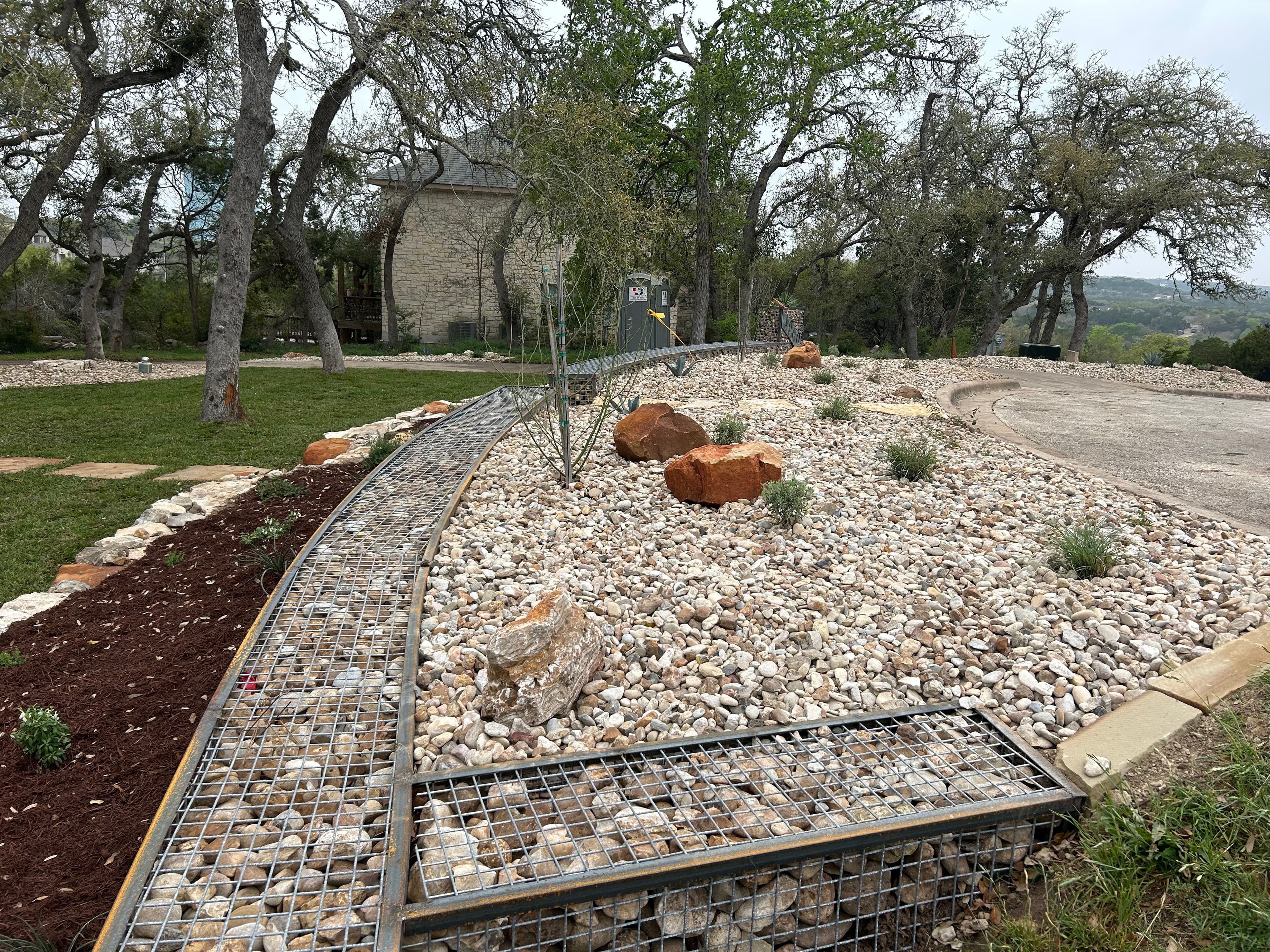 Gabion retaining wall Austin TX