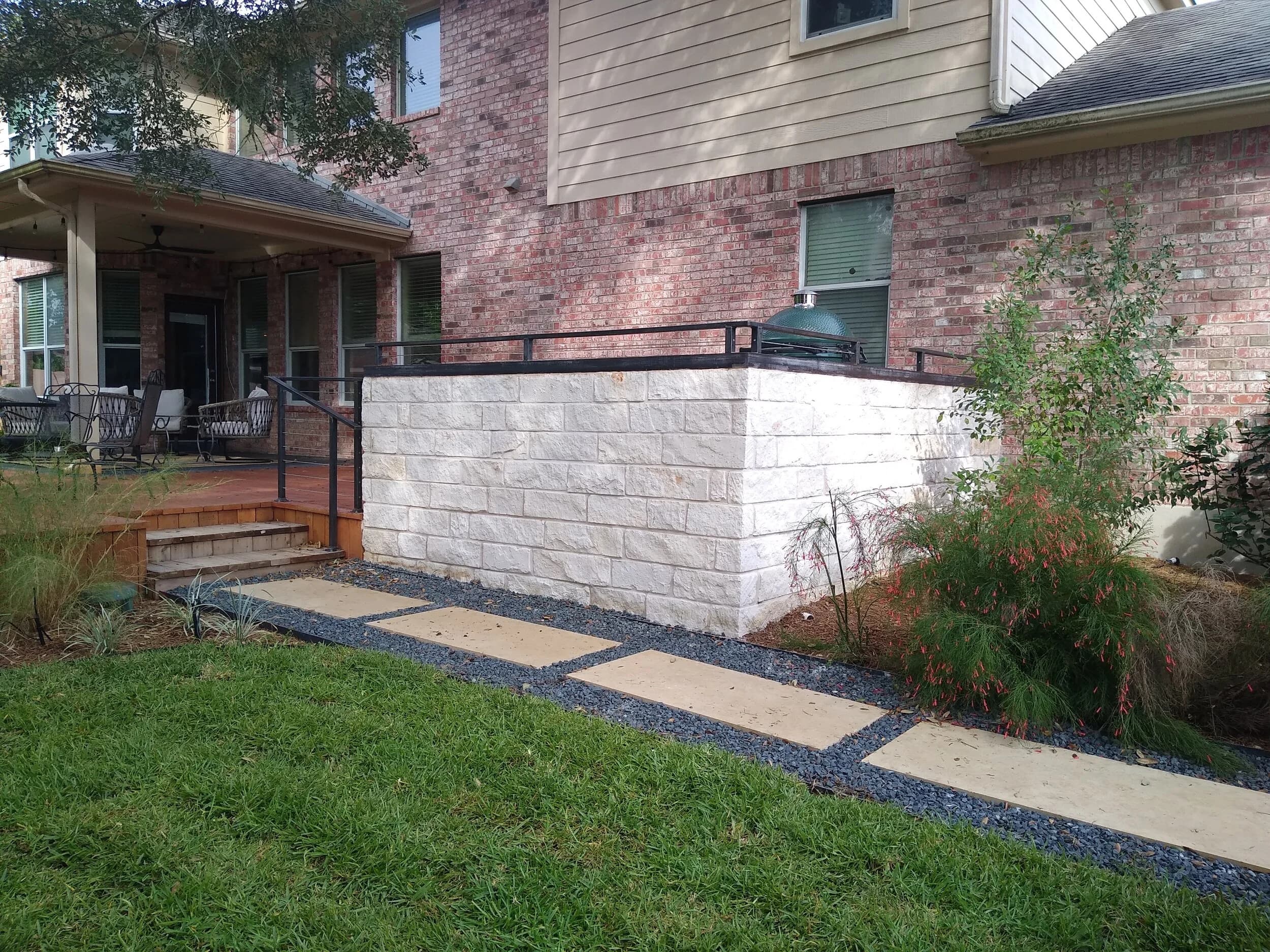 Gabion landscape detail