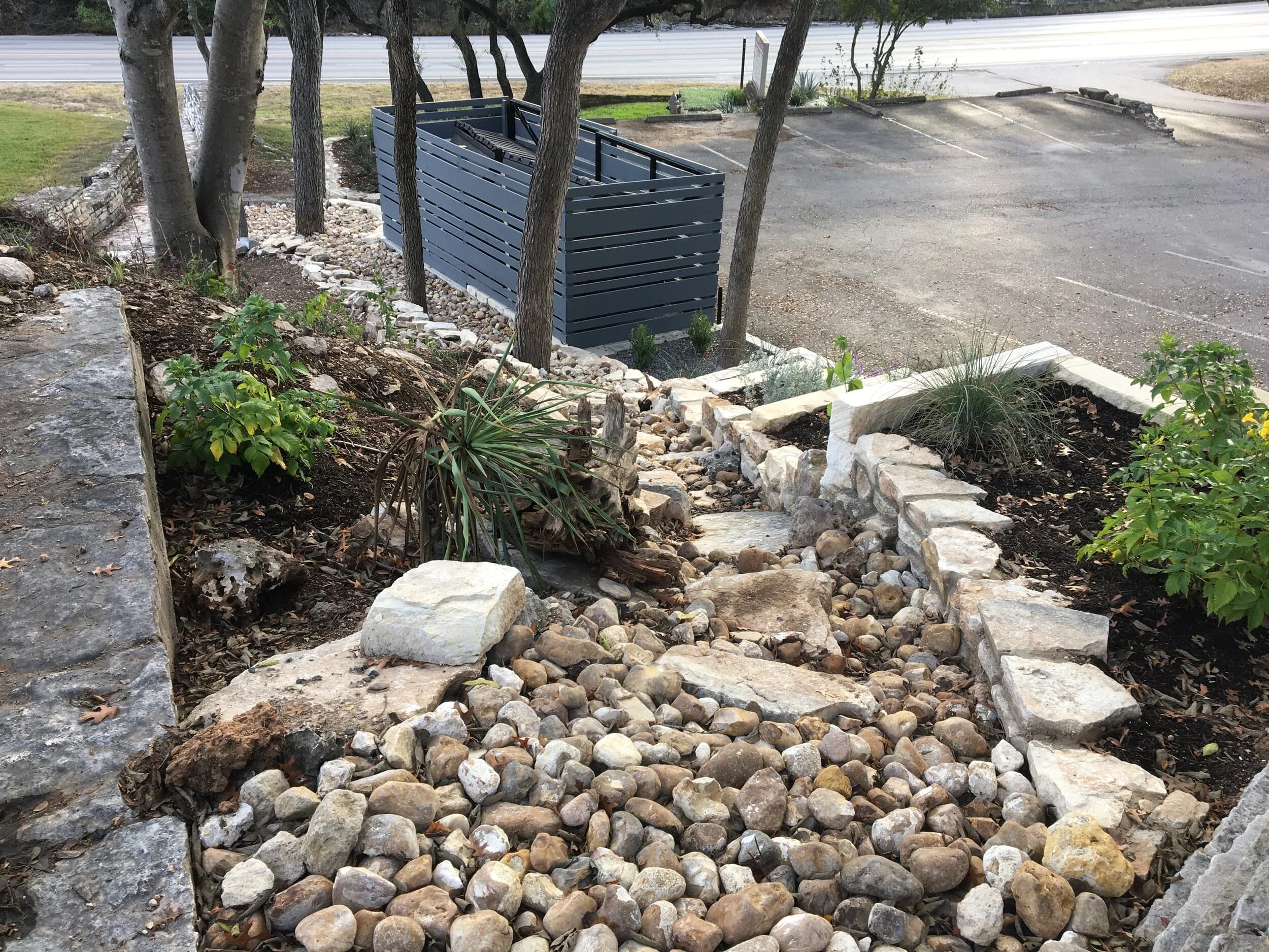 Custom hardscape patio Austin TX